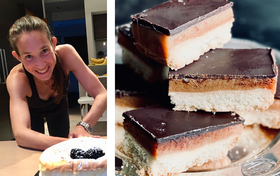 Gaby's Bakery - Chocolate & Hazelnut Meringues & Millionaire's Shortbread